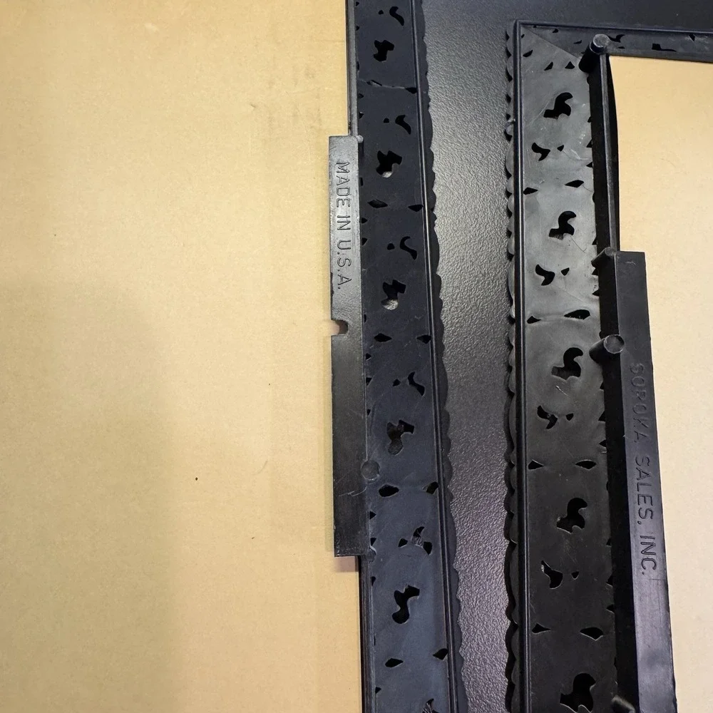 Vintage Black Scroll Plastic Frames Set of 2 Wall‎ Decor Nursery Baby No Glass